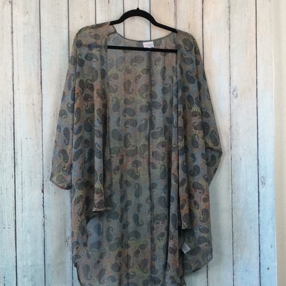 LuLaRoe Paisley Lindsay Kimono Cardigan